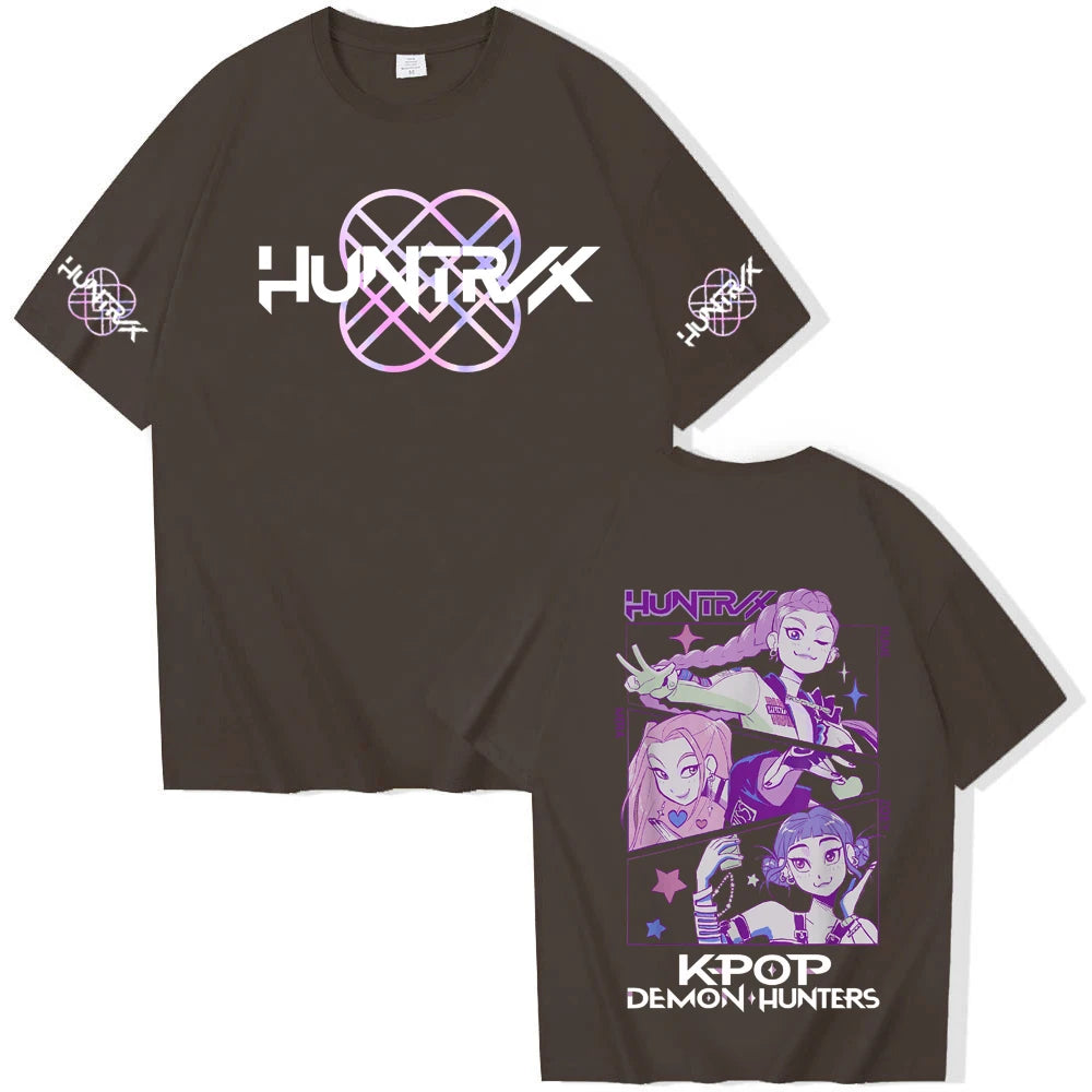 Anime K-Pop Demon Hunters T-shirt Harajuku O-neck Casual Shirt Gift