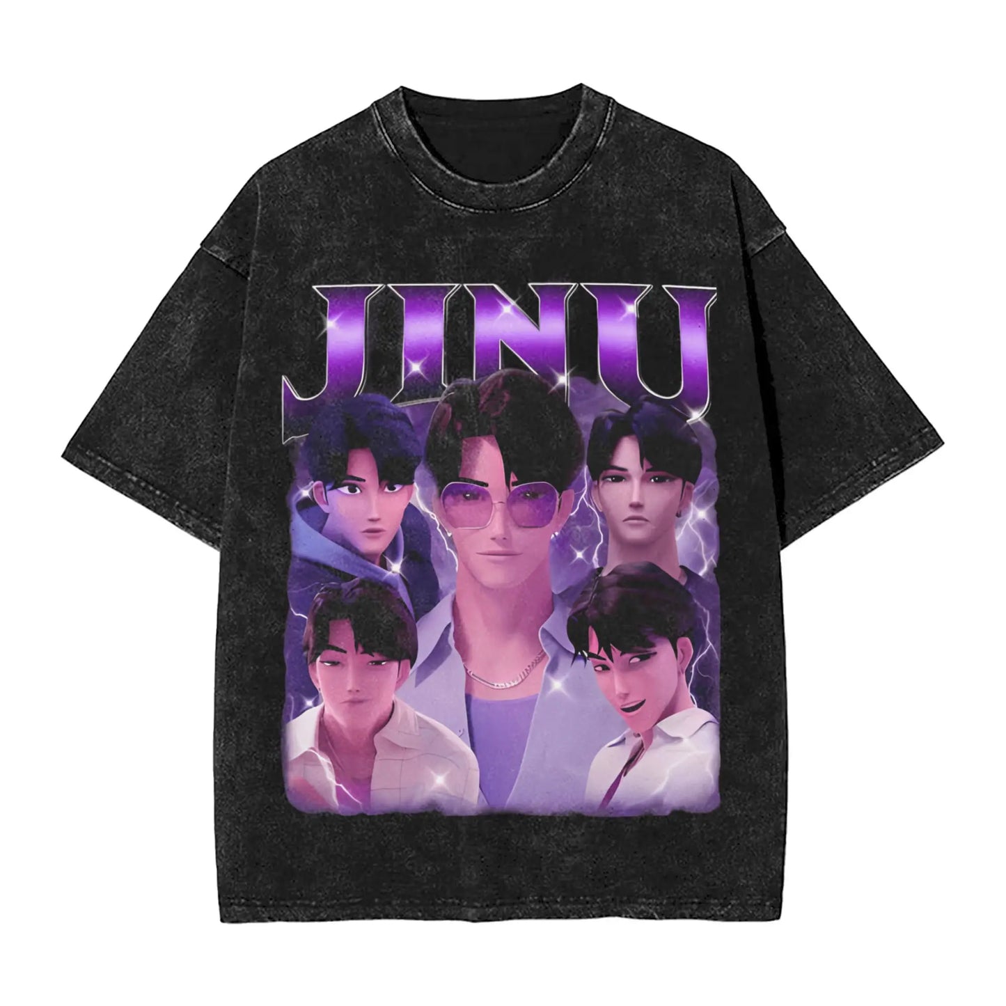 JINU Saja Boys Kpop Demon Hunters T-Shirt Men O Neck Cotton T Shirt I Made It for the Tiger But the Bird Keeps Taking It Tees