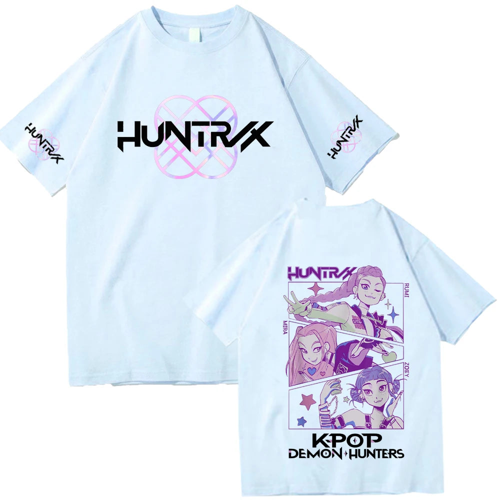 Anime K-Pop Demon Hunters T-shirt Harajuku O-neck Casual Shirt Gift