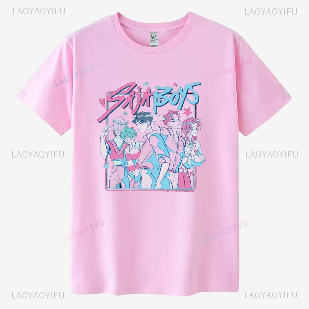 Saja Boys Kpop Demon Hunters Graphic T Shirt Gift Women Huntrix Pin Mira Zoey Demon Hunter Merch Jinu Cotton Tee Rumi Fan Poster