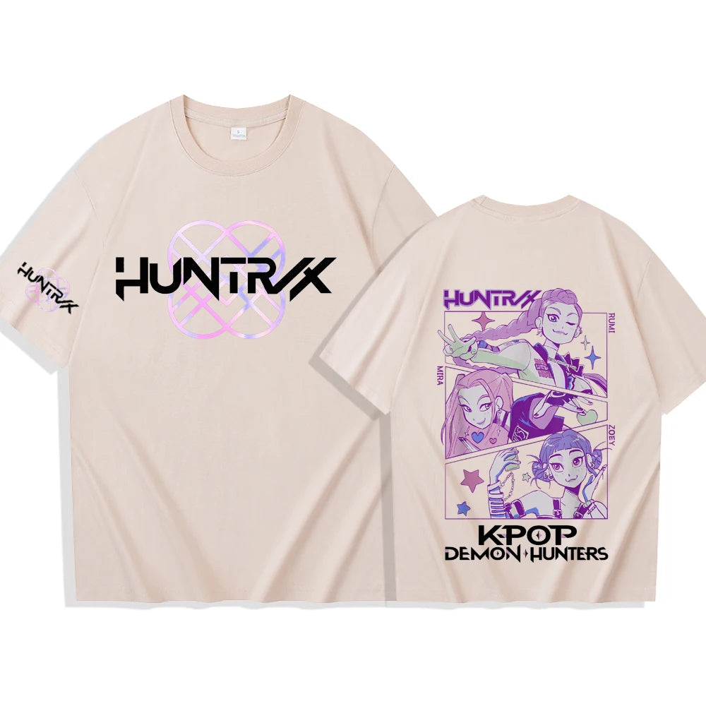 Anime K-Pop Demon Hunters T-shirt Harajuku O-neck Casual Shirt Gift