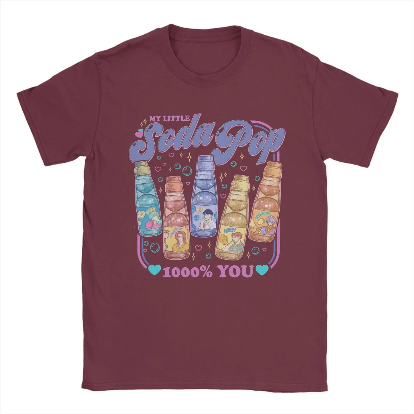 Soda Pop Saja Boys Demon Hunters Kpop T Shirt Men Pure Cotton Vintage T-Shirts Round Collar Tees Short Sleeve Tops Adult