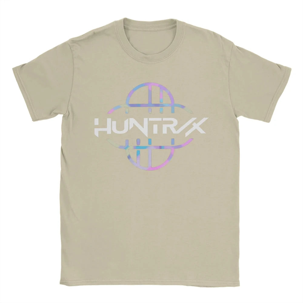 K POP Demon Hunters Logo T-Shirt for Men HUNTRIX Casual Pure Cotton Women Tees O Neck Short Sleeve T Shirts Adult Clothing
