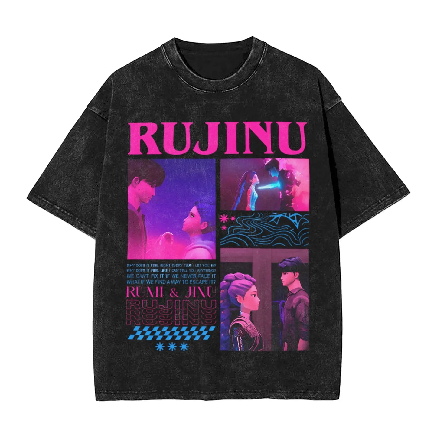 JINU Saja Boys Kpop Demon Hunters T-Shirt Men O Neck Cotton T Shirt I Made It for the Tiger But the Bird Keeps Taking It Tees
