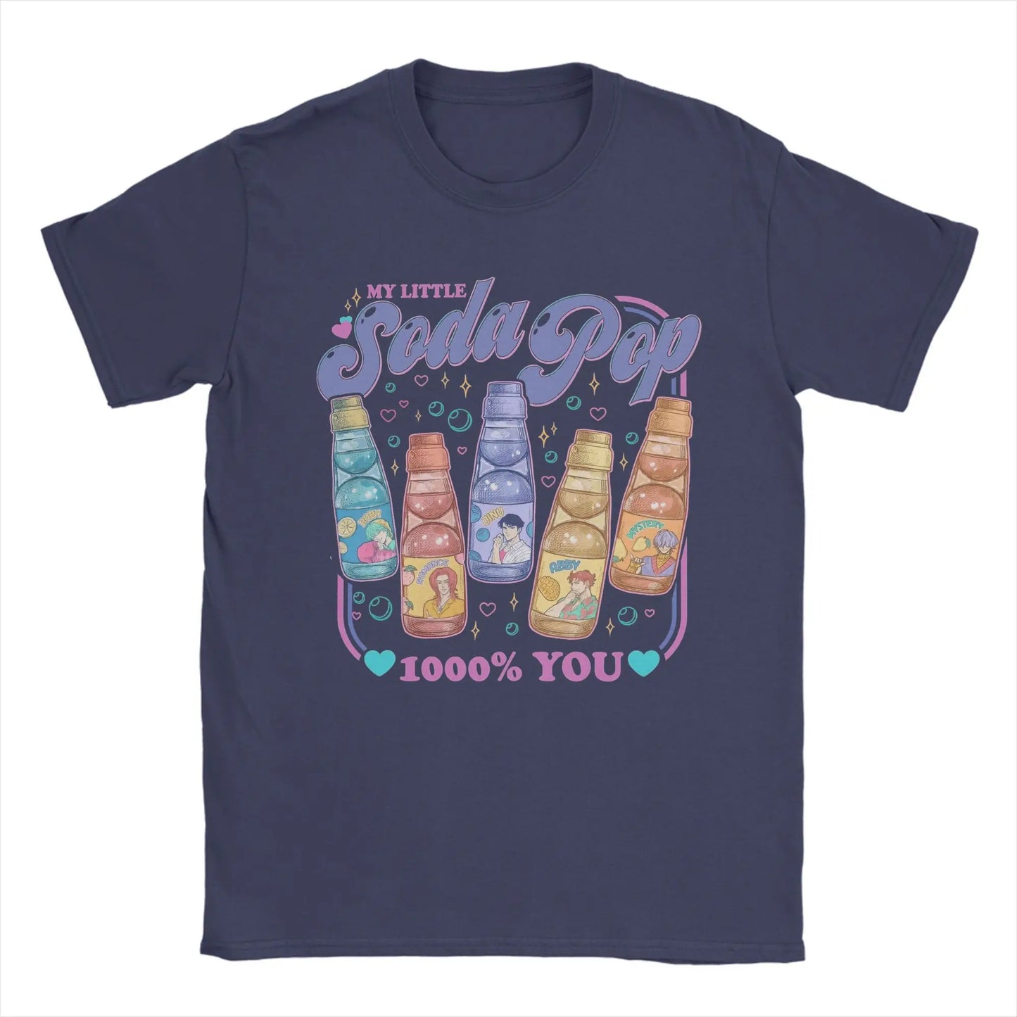 Soda Pop Saja Boys Demon Hunters Kpop T Shirt Men Pure Cotton Vintage T-Shirts Round Collar Tees Short Sleeve Tops Adult