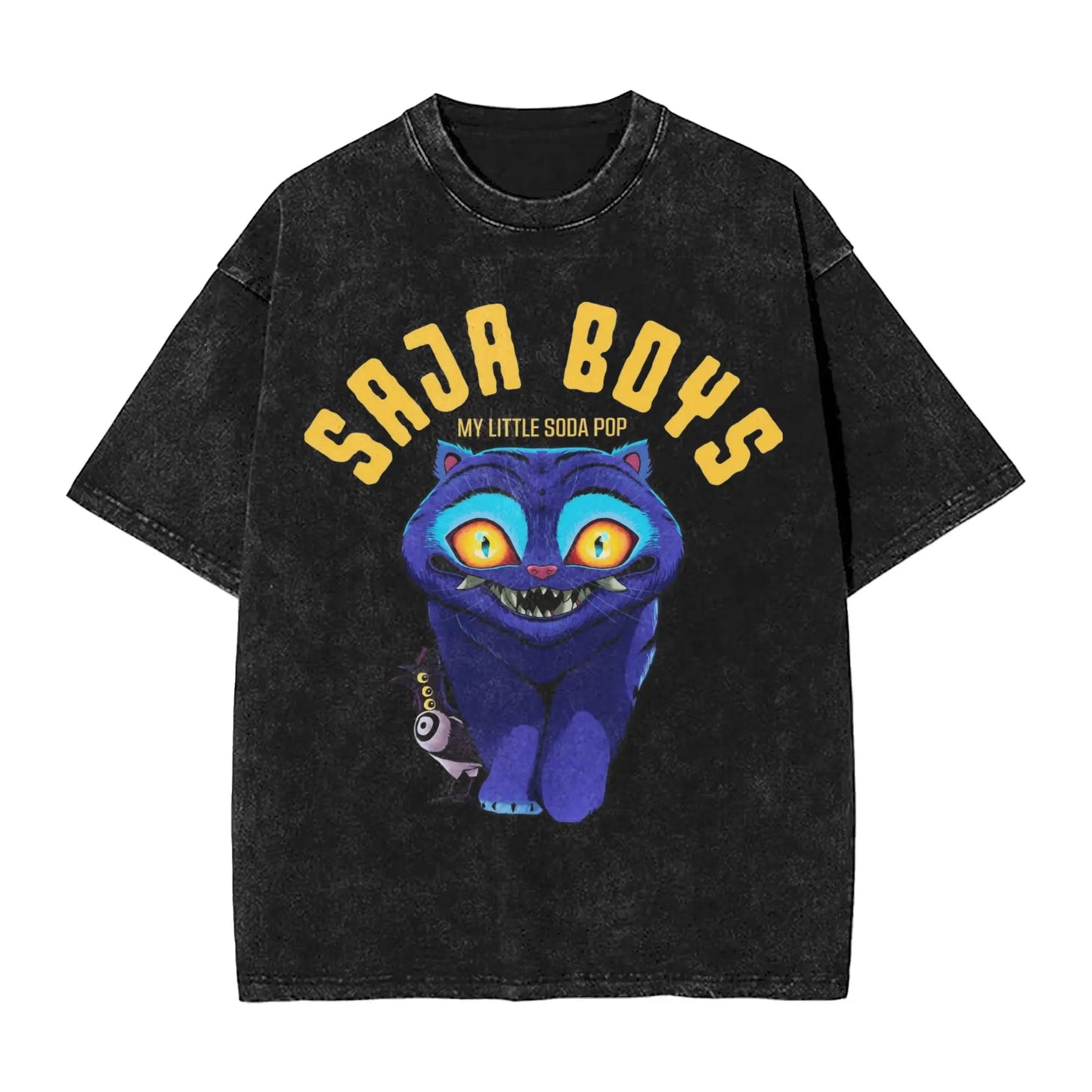 Oversize Saja Boys But Daddy I Love Him Kpop Demon Hunters Outfit T Shirt for Men Women Washed Cotton Tee Shirts Clothing