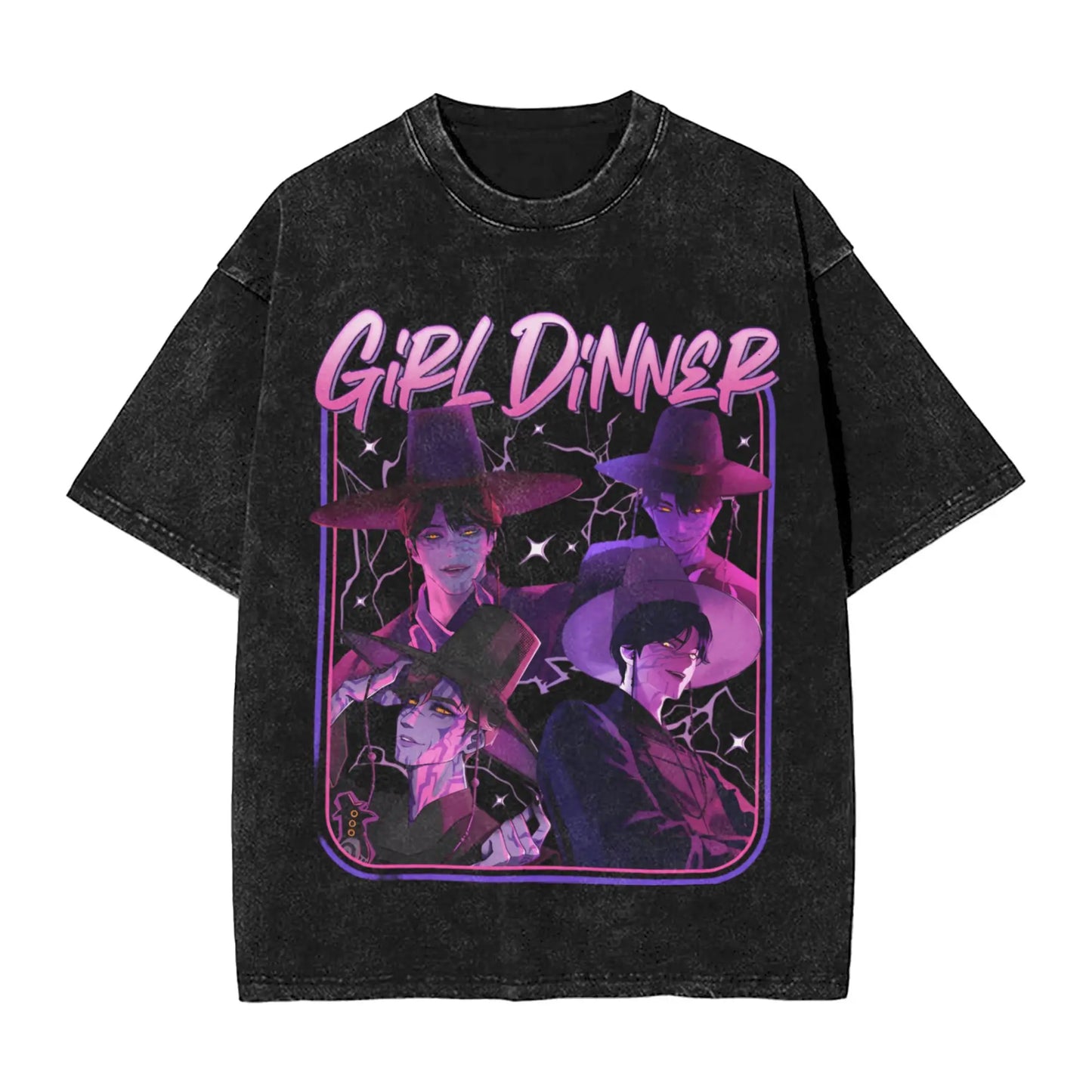JINU Saja Boys Kpop Demon Hunters T-Shirt Men O Neck Cotton T Shirt I Made It for the Tiger But the Bird Keeps Taking It Tees