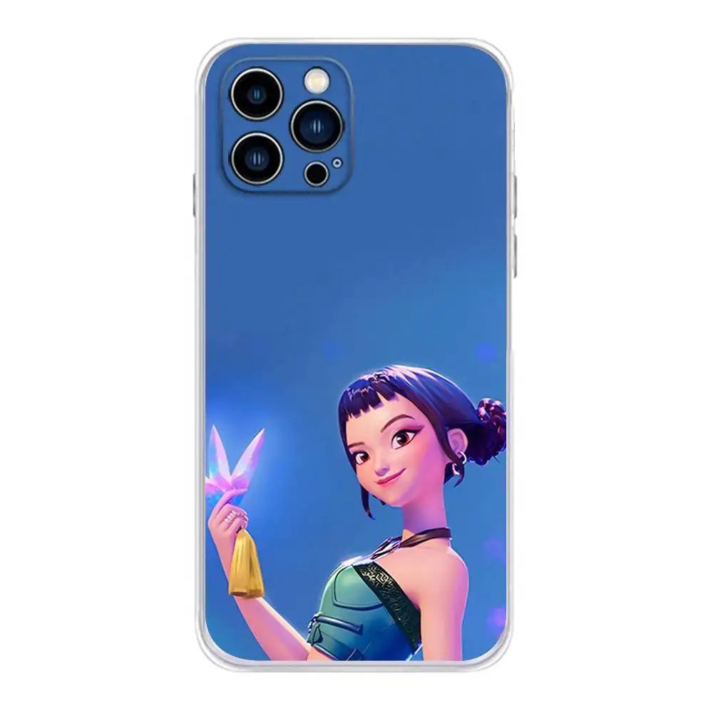 KPop D-Demon H-Hunters Phone Case For iPhone 16 &15, Plus,Pro,Max,XR,XS,Plus,E,Mini Transparent Soft Cover
