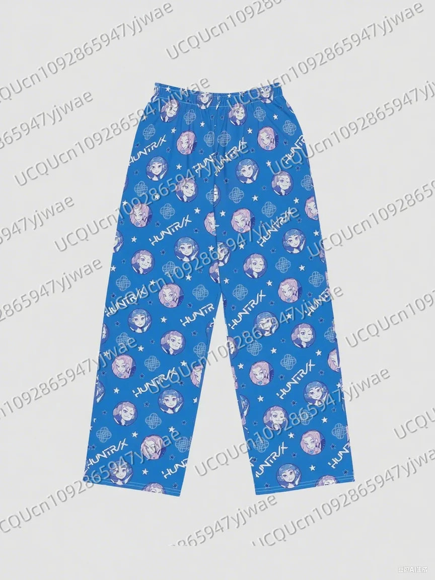 KPop Demon Hunters Pajamas 2025 KPop Demon Hunters Tiger Rumi Cats Print Women's Fashion Long Pants For Youth Men's Trousers