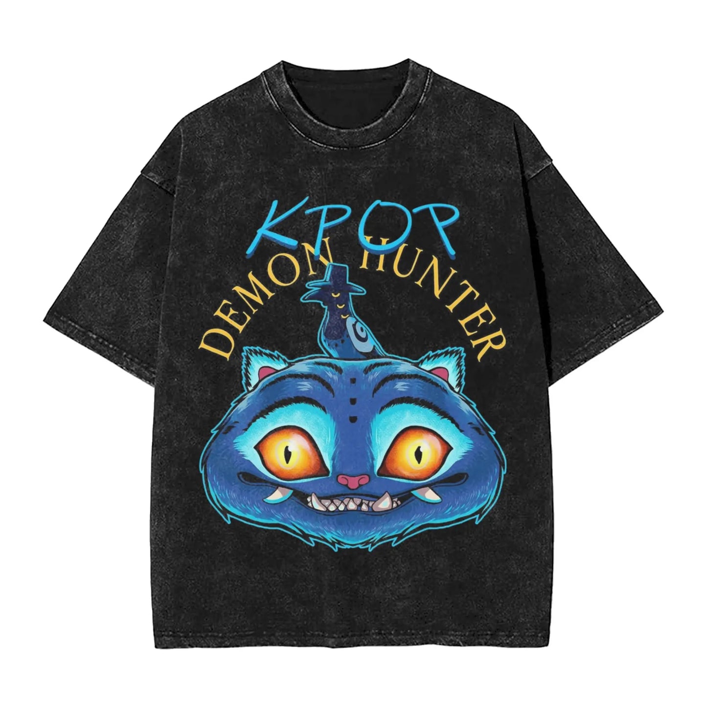 Oversize Saja Boys But Daddy I Love Him Kpop Demon Hunters Outfit T Shirt for Men Women Washed Cotton Tee Shirts Clothing