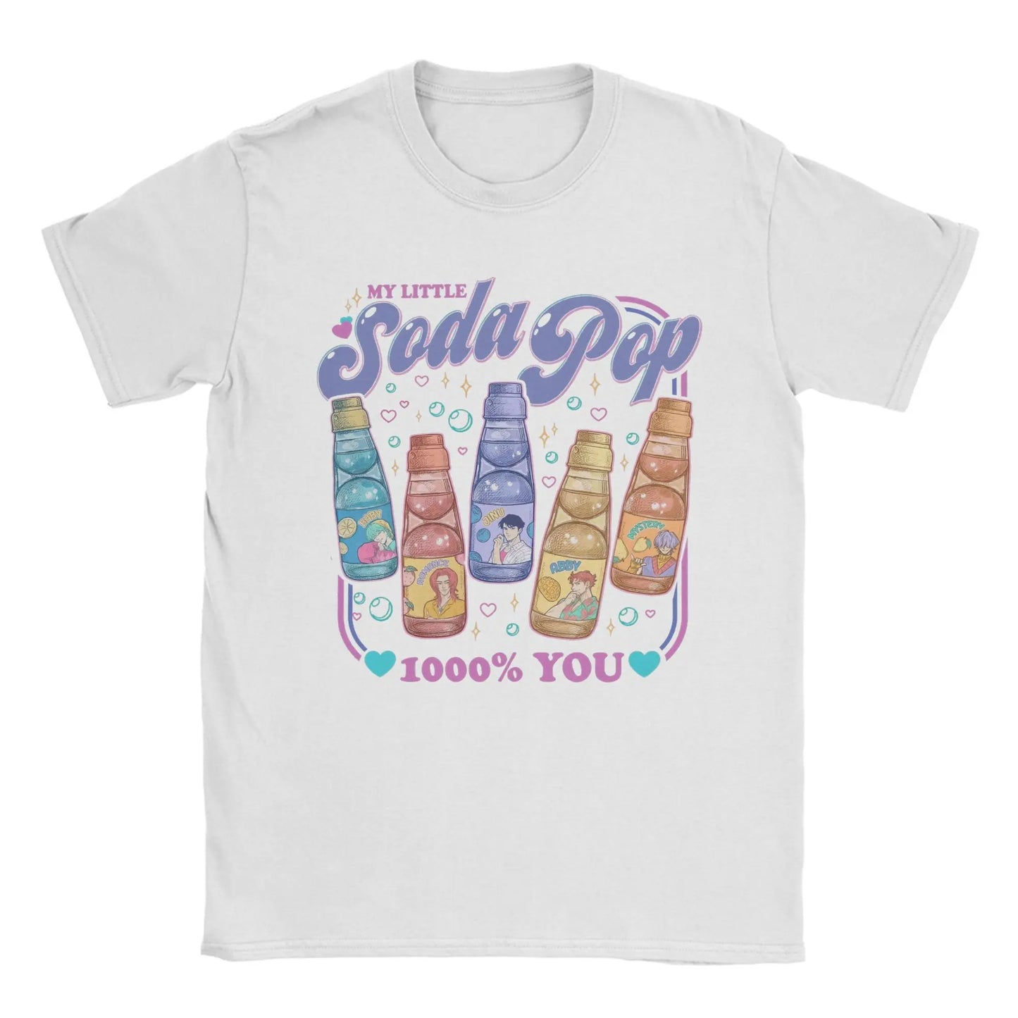 Soda Pop Saja Boys Demon Hunters Kpop T Shirt Men Pure Cotton Vintage T-Shirts Round Collar Tees Short Sleeve Tops Adult