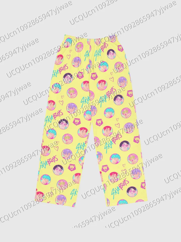 KPop Demon Hunters Pajamas 2025 KPop Demon Hunters Tiger Rumi Cats Print Women's Fashion Long Pants For Youth Men's Trousers