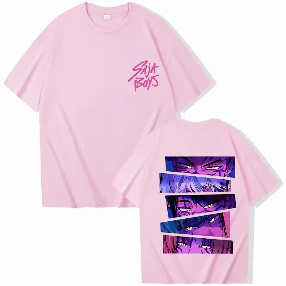 Kpop Demon Hunter Men's Anime Graphic T Shirts Summer Crew Neck Man Woman T-Shirt Homme Casual Daily Trendy Unisex Tees Y2k Tops