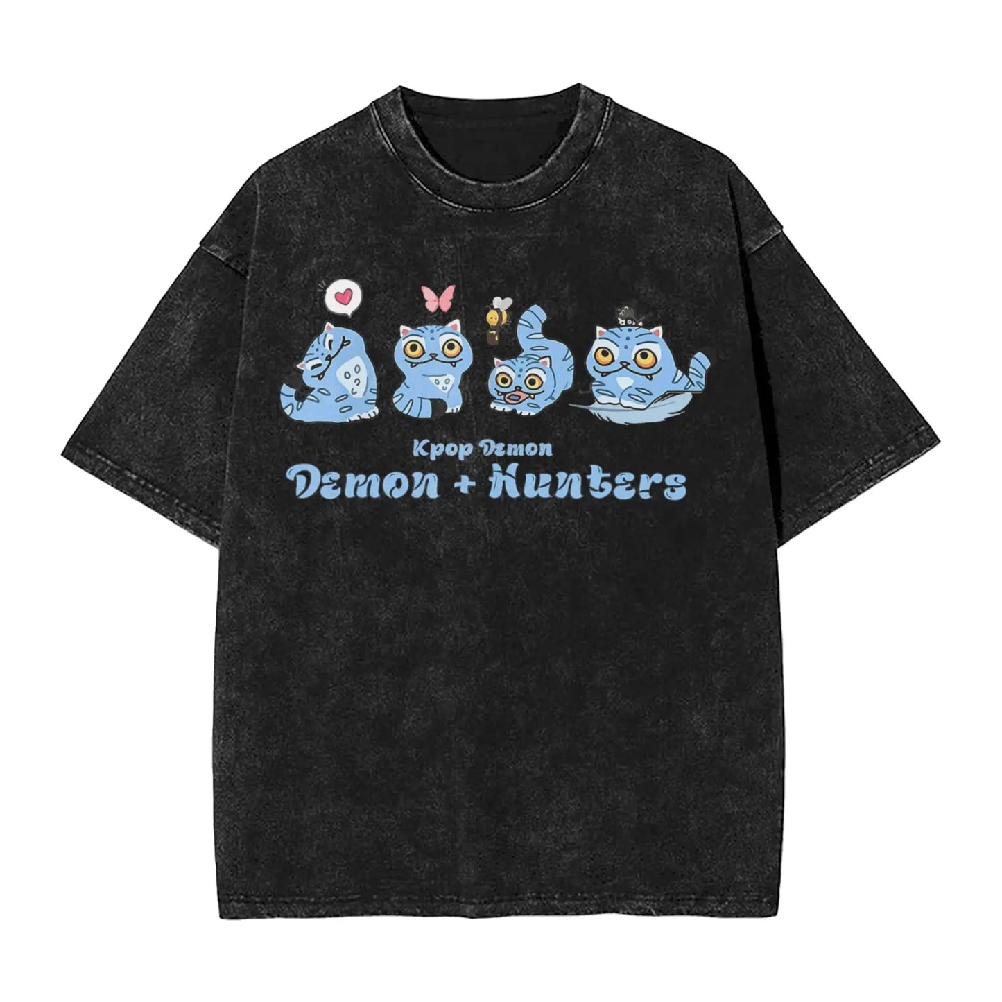 Oversize Saja Boys But Daddy I Love Him Kpop Demon Hunters Outfit T Shirt for Men Women Washed Cotton Tee Shirts Clothing