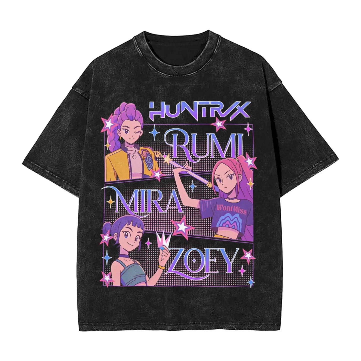 Oversize Saja Boys But Daddy I Love Him Kpop Demon Hunters Outfit T Shirt for Men Women Washed Cotton Tee Shirts Clothing