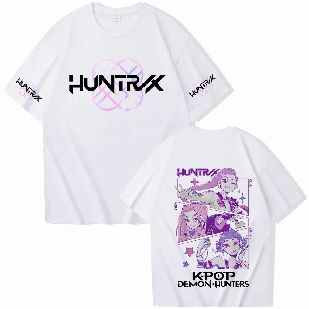 Anime K-Pop Demon Hunters T-shirt Harajuku O-neck Casual Shirt Gift