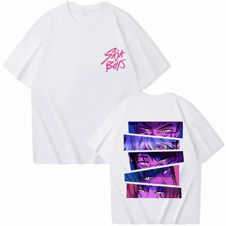 Kpop Demon Hunter Men's Anime Graphic T Shirts Summer Crew Neck Man Woman T-Shirt Homme Casual Daily Trendy Unisex Tees Y2k Tops