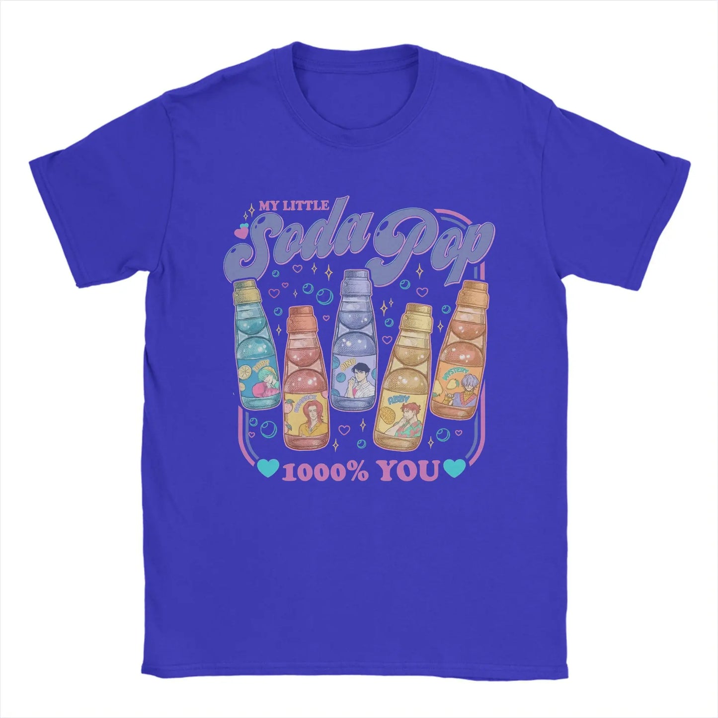 Soda Pop Saja Boys Demon Hunters Kpop T Shirt Men Pure Cotton Vintage T-Shirts Round Collar Tees Short Sleeve Tops Adult