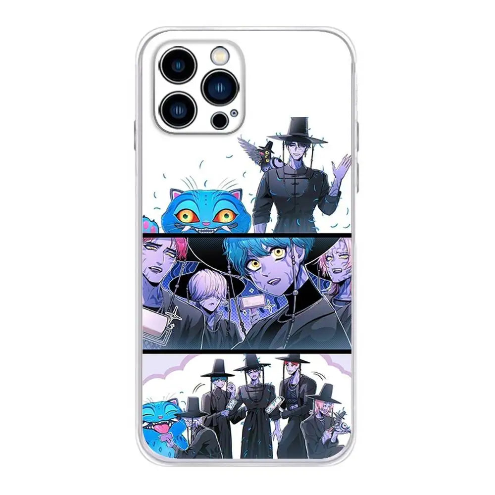 KPop D-Demon H-Hunters Phone Case For iPhone 16 &15, Plus,Pro,Max,XR,XS,Plus,E,Mini Transparent Soft Cover