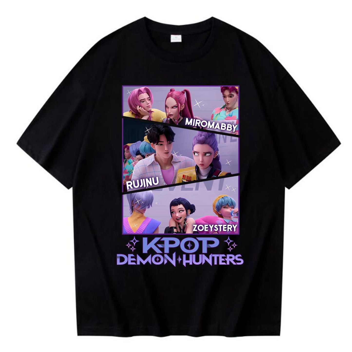 Kpop Demon Hunters Saja Boys T-shirt Harajuku Women Girl Huntrix O-neck Summer Shirt Gift for Fans