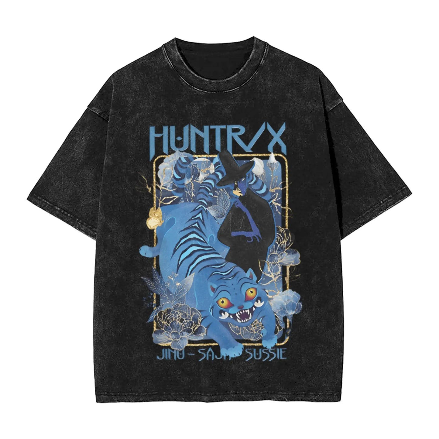 JINU Saja Boys Kpop Demon Hunters T-Shirt Men O Neck Cotton T Shirt I Made It for the Tiger But the Bird Keeps Taking It Tees