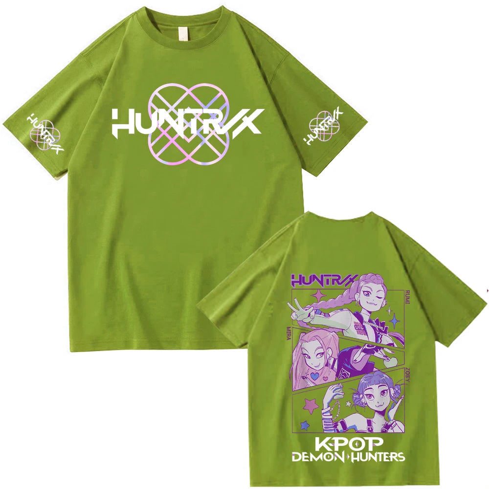Anime K-Pop Demon Hunters T-shirt Harajuku O-neck Casual Shirt Gift