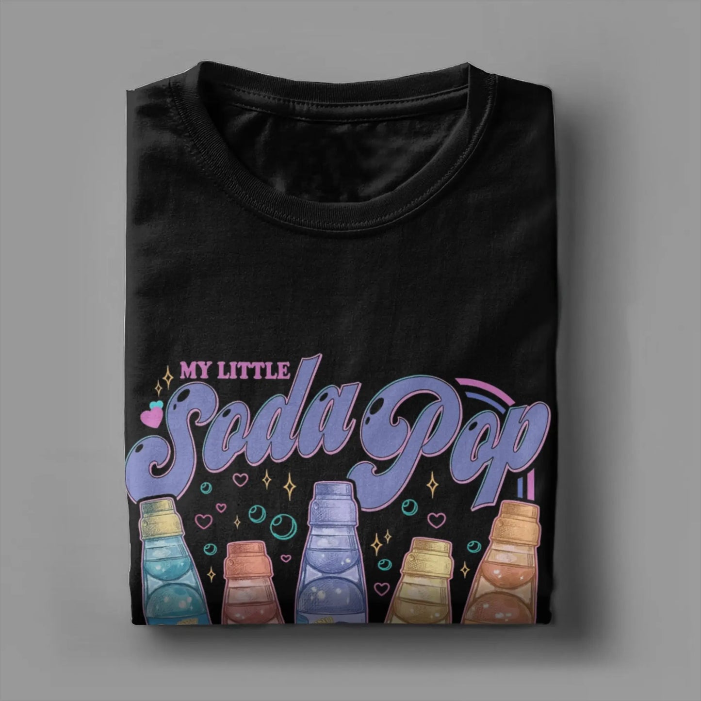 Soda Pop Saja Boys Demon Hunters Kpop T Shirt Men Pure Cotton Vintage T-Shirts Round Collar Tees Short Sleeve Tops Adult