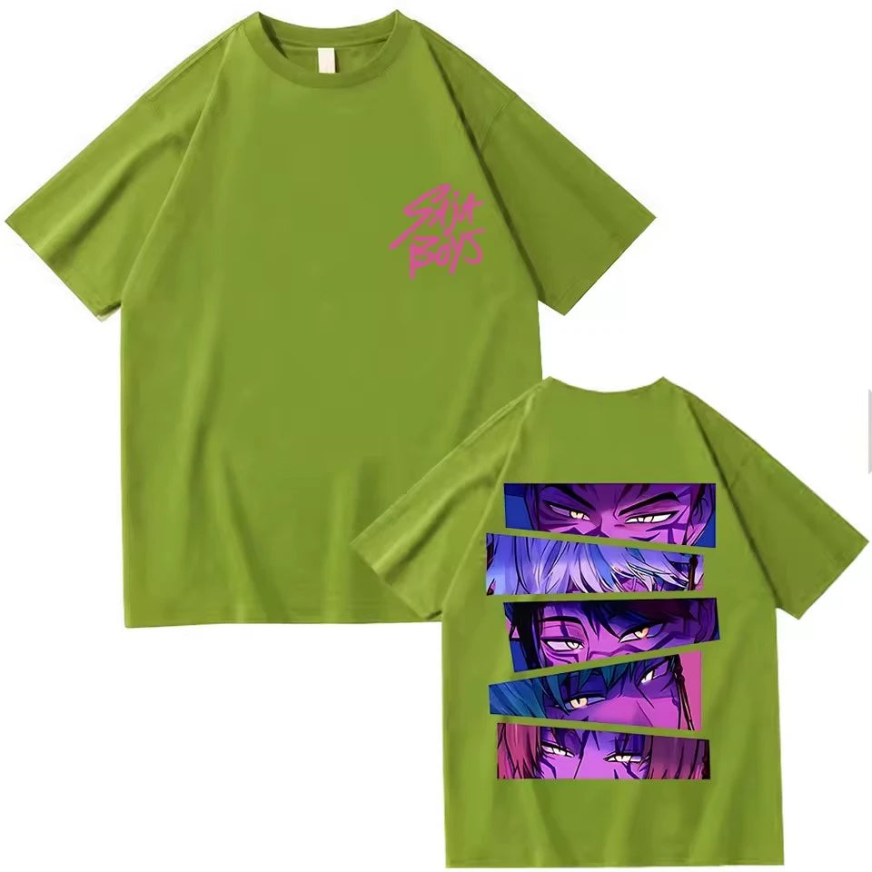 Kpop Demon Hunter Men's Anime Graphic T Shirts Summer Crew Neck Man Woman T-Shirt Homme Casual Daily Trendy Unisex Tees Y2k Tops