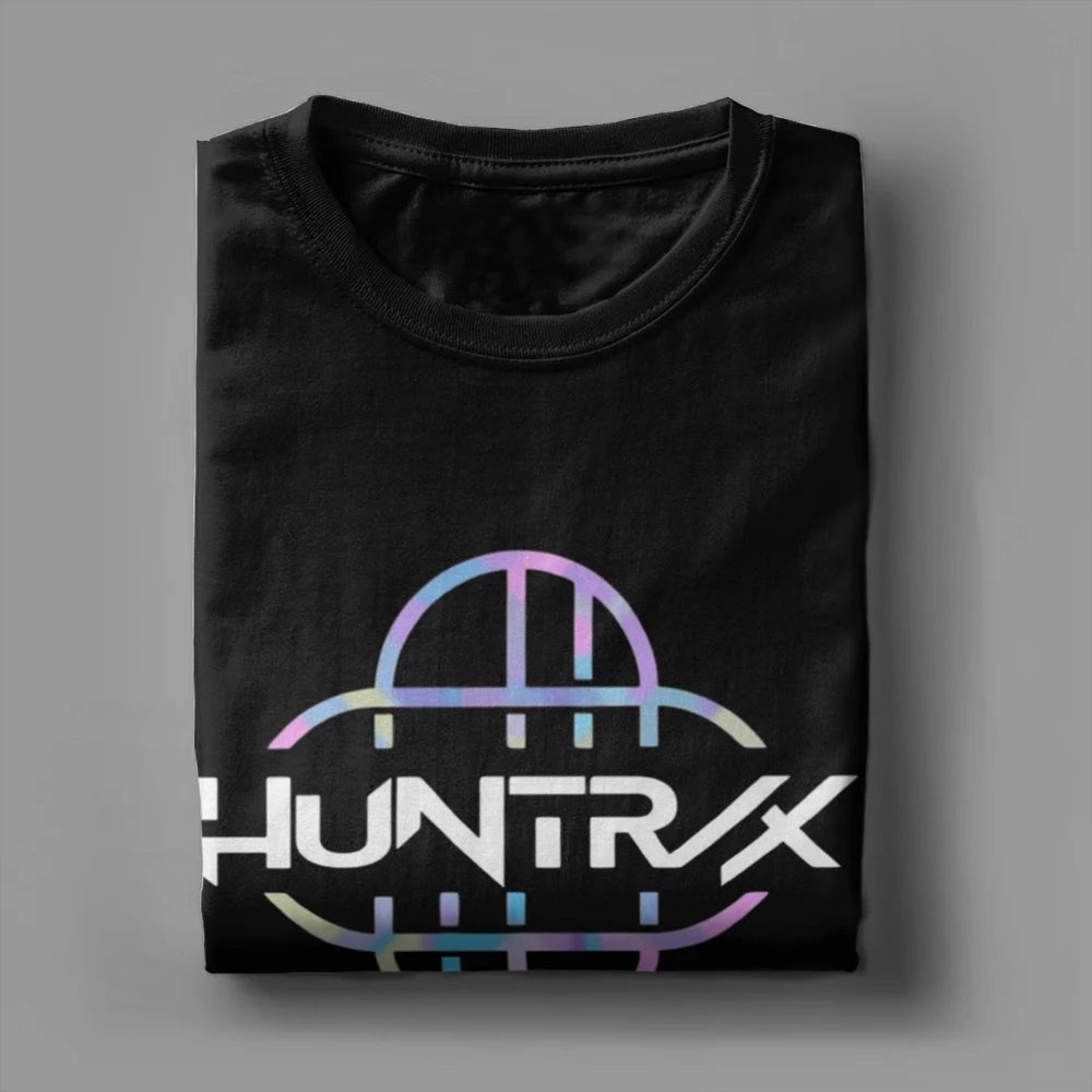 K POP Demon Hunters Logo T-Shirt for Men HUNTRIX Casual Pure Cotton Women Tees O Neck Short Sleeve T Shirts Adult Clothing