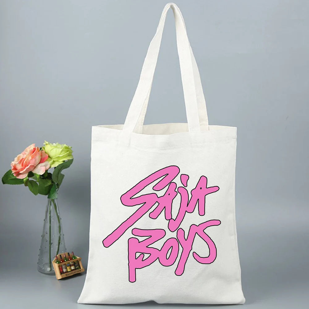 K-Pop Demon Hunters Canvas Bag Shopping Y2k Shopping Tote Bag Shopper Bag for Fans Gift