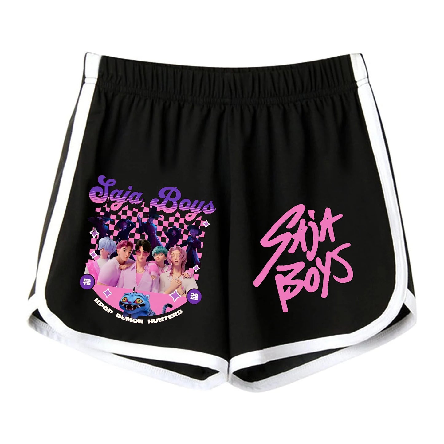 K-pop Anime Kpop Demon Hunter Tiger Shorts Women Summer Beach Travel Short Pants Fan Gift
