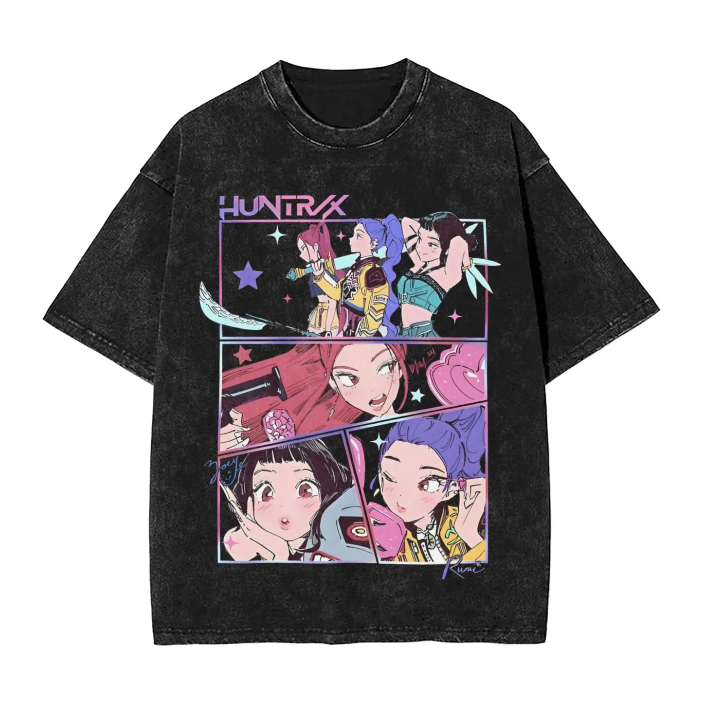 Oversize Saja Boys But Daddy I Love Him Kpop Demon Hunters Outfit T Shirt for Men Women Washed Cotton Tee Shirts Clothing