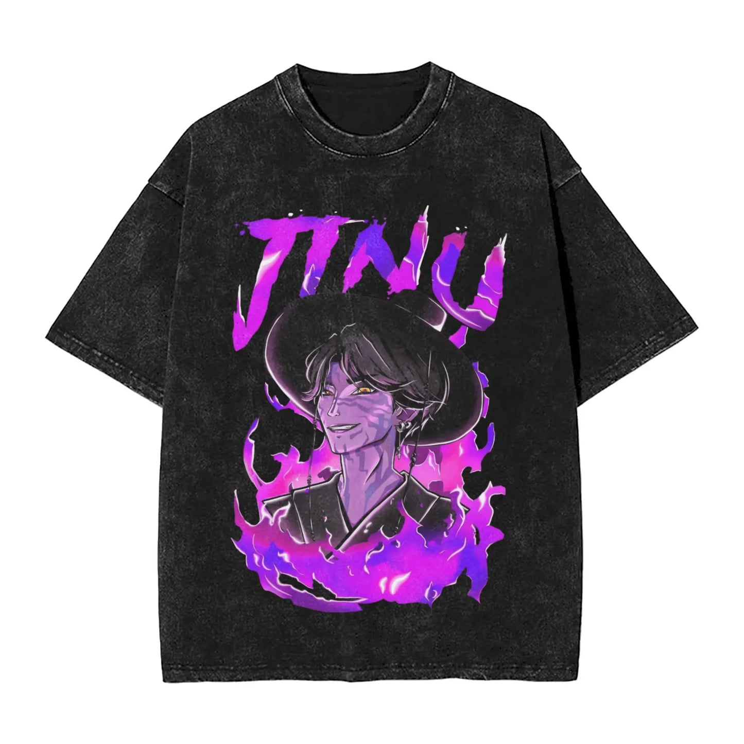 JINU Saja Boys Kpop Demon Hunters T-Shirt Men O Neck Cotton T Shirt I Made It for the Tiger But the Bird Keeps Taking It Tees