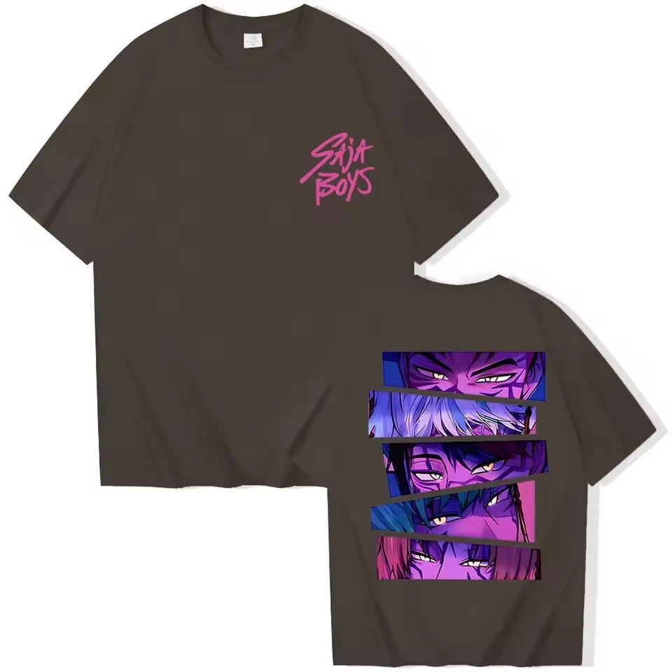Kpop Demon Hunter Men's Anime Graphic T Shirts Summer Crew Neck Man Woman T-Shirt Homme Casual Daily Trendy Unisex Tees Y2k Tops