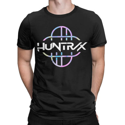 K POP Demon Hunters Logo T-Shirt for Men HUNTRIX Casual Pure Cotton Women Tees O Neck Short Sleeve T Shirts Adult Clothing