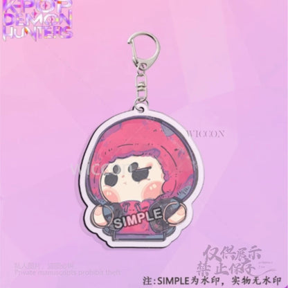 Exclusive Anime Demon Hunters K-Pop Mira Keychain mystery baby romance Jinu Zoe Abby pendant collection Key Chain Women Halloween Party