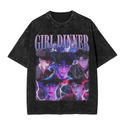 JINU Saja Boys Kpop Demon Hunters T-Shirt Men O Neck Cotton T Shirt I Made It for the Tiger But the Bird Keeps Taking It Tees