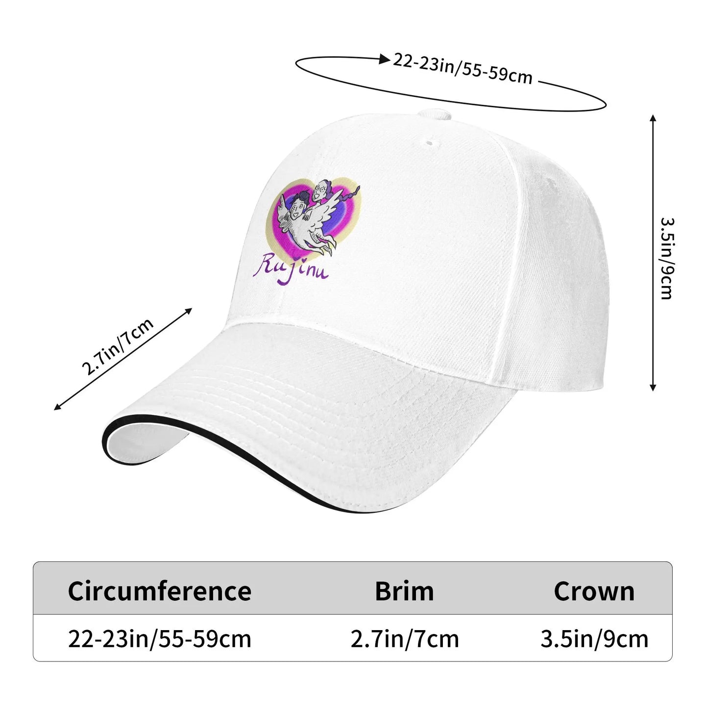 Summer Kpop Demon Hunters Rujinu Baseball Cap  Hiking Fishing Fashion Print Sun Trucker Hat Unisex Men Wholesale Baseball Caps