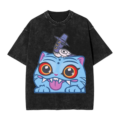 Oversize Saja Boys But Daddy I Love Him Kpop Demon Hunters Outfit T Shirt for Men Women  Washed Cotton Tee Shirts Clothing