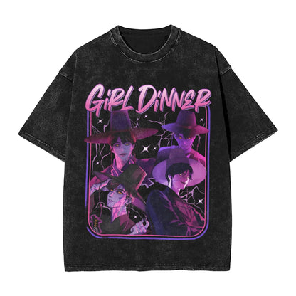 JINU Saja Boys Kpop Demon Hunters T-Shirt Men O Neck Cotton T Shirt I Made It for the Tiger But the Bird Keeps Taking It Tees