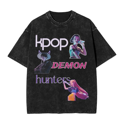 JINU Saja Boys Kpop Demon Hunters T-Shirt Men O Neck Cotton T Shirt I Made It for the Tiger But the Bird Keeps Taking It Tees