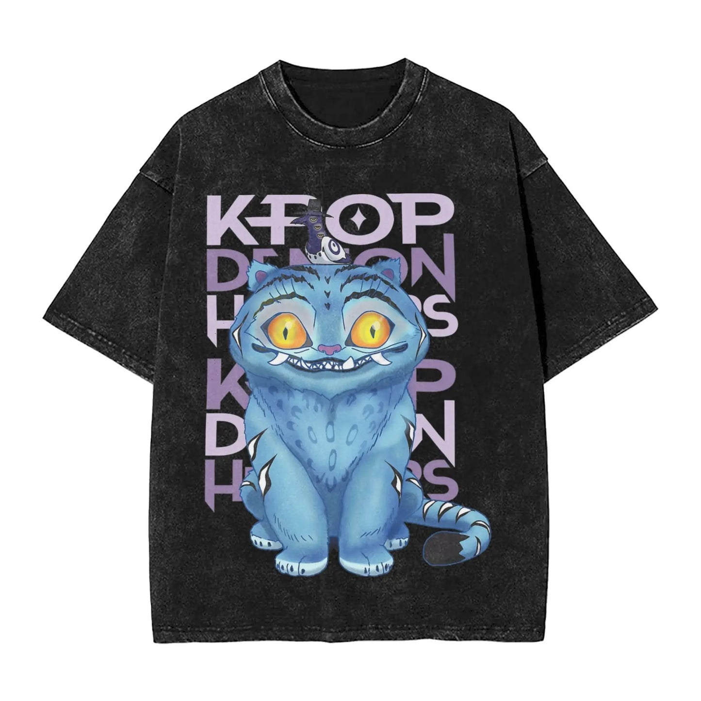 Oversize Saja Boys But Daddy I Love Him Kpop Demon Hunters Outfit T Shirt for Men Women  Washed Cotton Tee Shirts Clothing