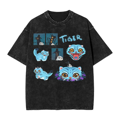 Oversize Saja Boys But Daddy I Love Him Kpop Demon Hunters Outfit T Shirt for Men Women  Washed Cotton Tee Shirts Clothing
