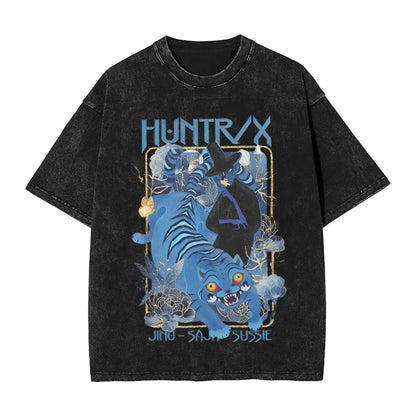JINU Saja Boys Kpop Demon Hunters T-Shirt Men O Neck Cotton T Shirt I Made It for the Tiger But the Bird Keeps Taking It Tees