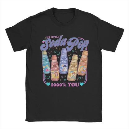 Soda Pop Saja Boys Demon Hunters Kpop T Shirt Men Pure Cotton Vintage T-Shirts Round Collar  Tees Short Sleeve Tops Adult