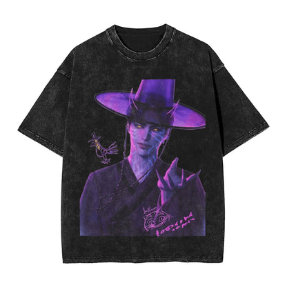 JINU Saja Boys Kpop Demon Hunters T-Shirt Men O Neck Cotton T Shirt I Made It for the Tiger But the Bird Keeps Taking It Tees