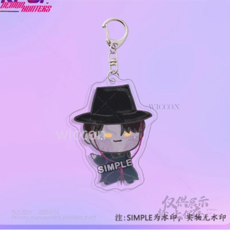 Exclusive Anime Demon Hunters K-Pop Mira Keychain mystery baby romance Jinu Zoe Abby pendant collection Key Chain Women Halloween Party