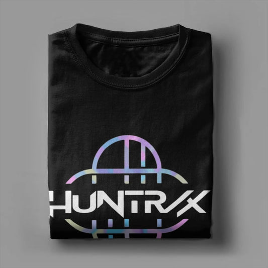 K POP Demon Hunters Logo T-Shirt for Men HUNTRIX Casual Pure Cotton Women Tees O Neck Short Sleeve T Shirts Adult Clothing