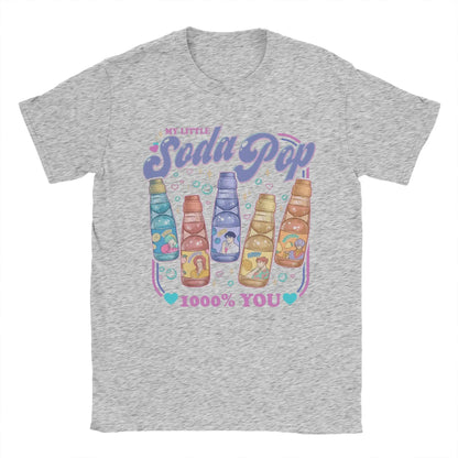 Soda Pop Saja Boys Demon Hunters Kpop T Shirt Men Pure Cotton Vintage T-Shirts Round Collar  Tees Short Sleeve Tops Adult