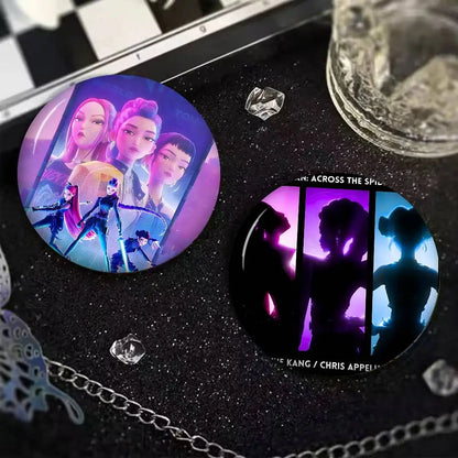 Popular Anime K-Pop D-demon H-hunters Creative Tinplate Soft Button Pins Animal Icon Brooch Lapel Backpack Badge